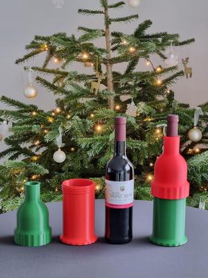 Wine bottle holder for blind wine tasting