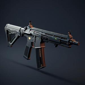 KAC SR-16 Rifle 3D Model STL Printable - 3D Model STL Printing