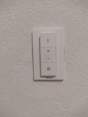 Hue Dimmer holder for Busch-Jaeger 60 mm pitch
