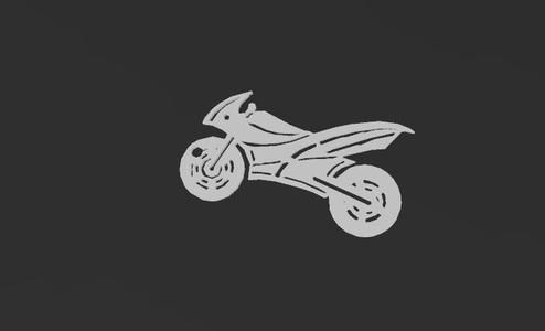 Motorcycle keychain
