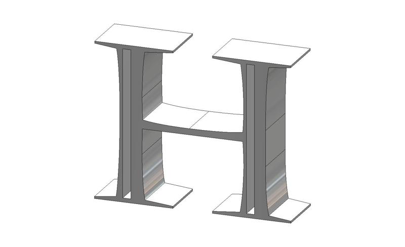 H Castellar Face Font Letter