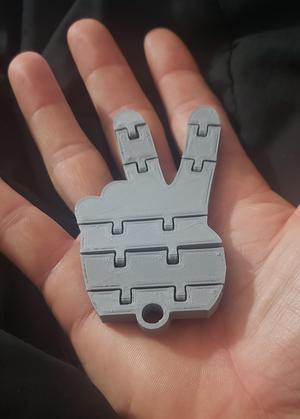 peace sign flexi-keychain