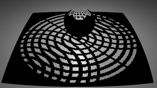 Stereographic projection flat overlapping circles