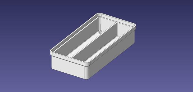 1x2 units, third height, 2x1 grid Stackable Insertbox