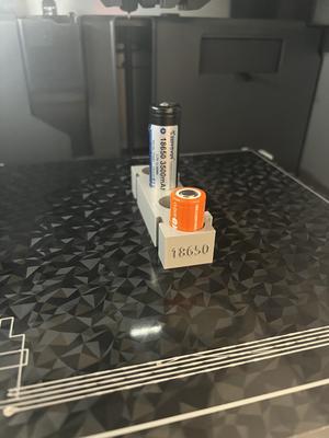 A 18650/18350 battery holder compatible with the Modular Battery Holder set by Jason D