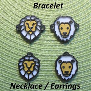 4 Lion Necklaces, Bracelets, Earrings, Jewelry