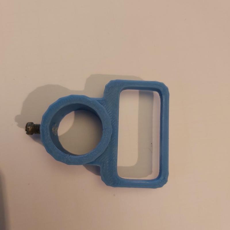 Airsoft strap support barrel end