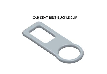 3D CAR SEAT BELT BUCKLE CLIP_2