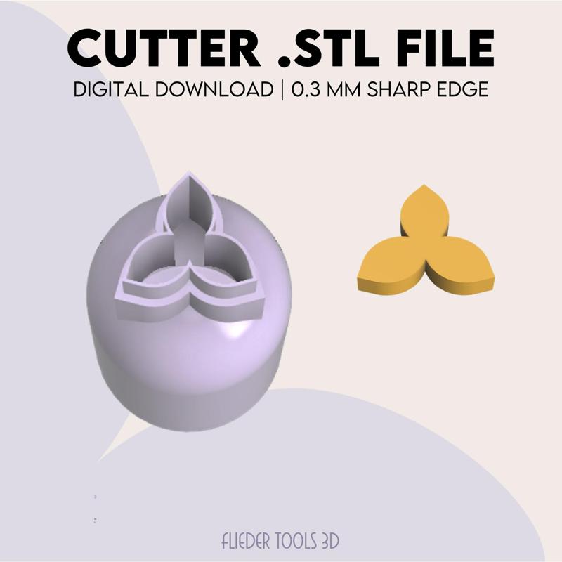 Micro Flower Polymer Clay Cutter | STL Digital File