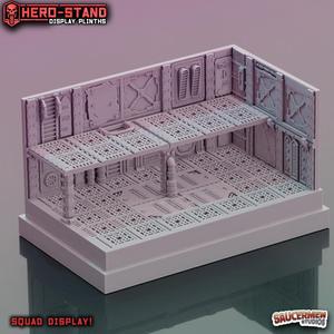 Hero-Stand Display Plinths – Gang Hideout (Squad Size)