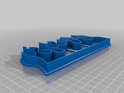 Flame cookie cutter
