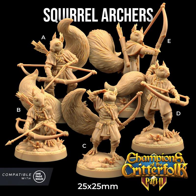 Squirrel Archers | PRESUPPORTED | Champions of The Critterfolk Pt. II