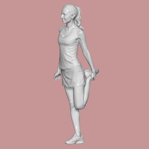 WOMAN STRETCHING FOR DIORAMA