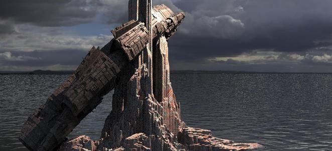 Tatooine Ship in cliffs