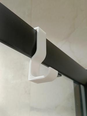 Shower cabin hook for towel