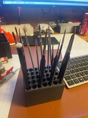 Simple brush holder compatible with - Moular shelfing extension Double Tall