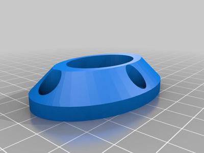 Cupboard rail oval tube