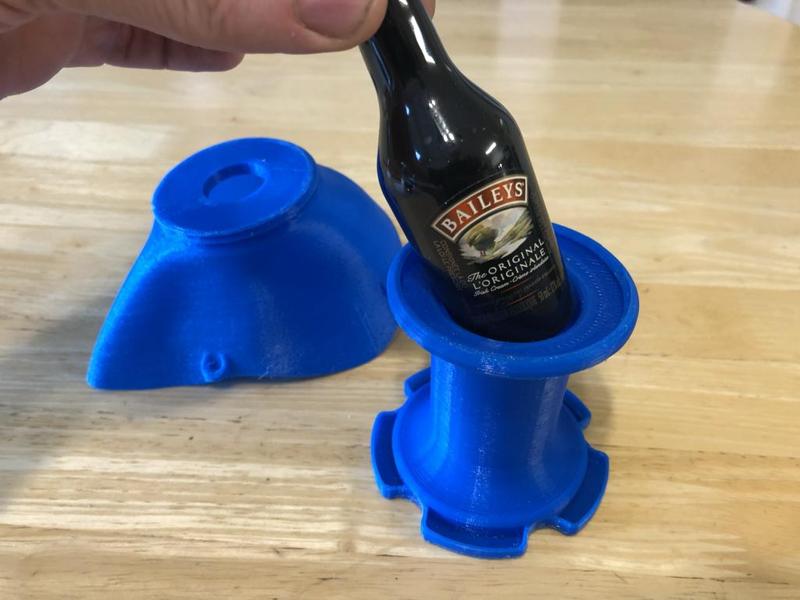 Face Mask with Concealed Drink Holder