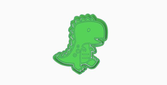DINOSAUR BABY T-REX COOKIE CUTTER