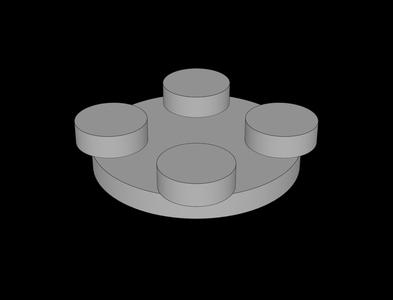 Lego Compatible (3679.dat) Turntable  2 x  2 Plate Top