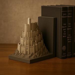 Minas Tirith, Double Sided Bookend – Lord of the Rings Inspired No-Support