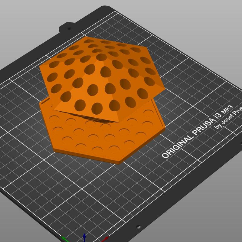 Hexagon Paint Brush Holder