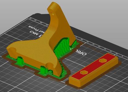 Single aerodynamic bottle mount to saddle rails