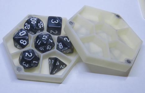 Hexagonal Dice Storage