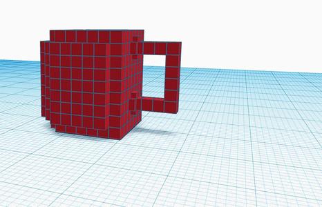 Functional Pixellated Mug