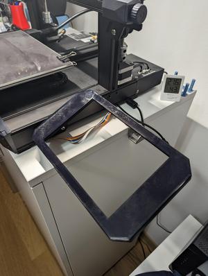 Sonic Pad fixed side floating mount on an Ender 3 S1
