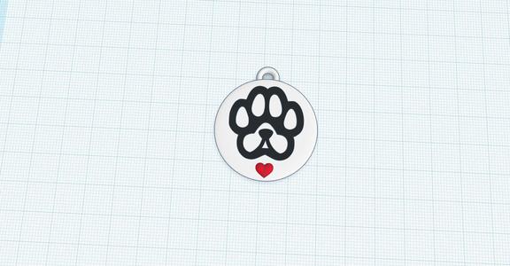 Dog tag Hart