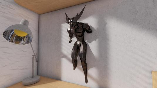 Demon Wall Lowpoly