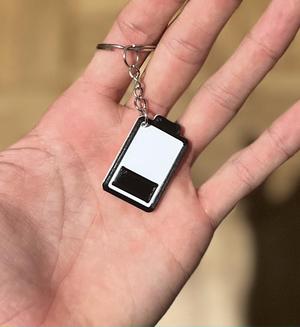 Low battery keychain