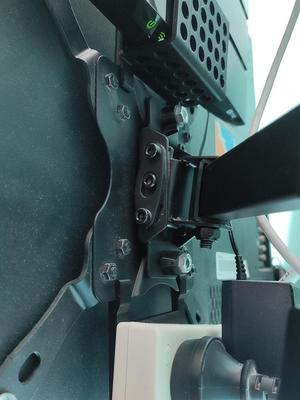 Additional support for tv stand