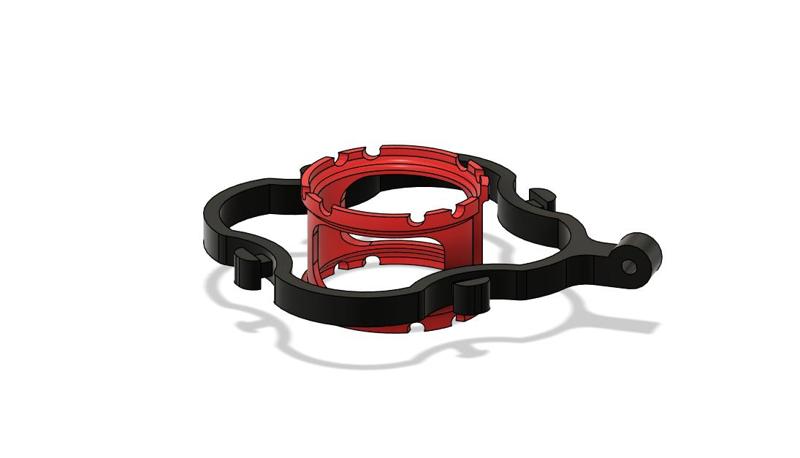 Simple Shock mount for Audio Technica AT2020