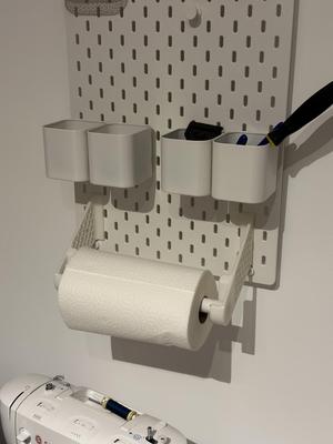 Skadis Kitchen Roll Holder (using pipe)