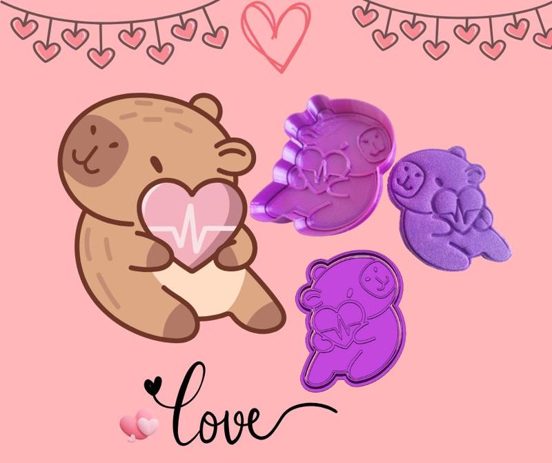 Capybara Valentine's Day Valentine's Day Capybara Carpincho
