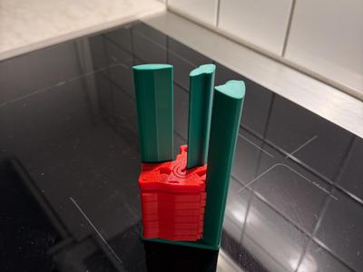 Holder for Godzilla snack clip