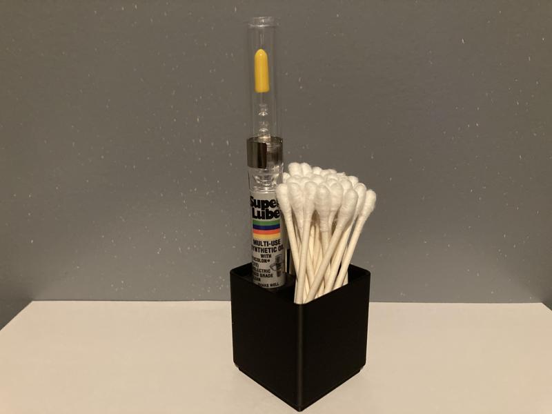 Gridfinity Super Lube + Q-tip Holder
