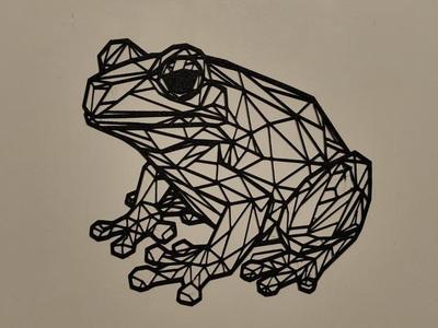 lowpoly frog