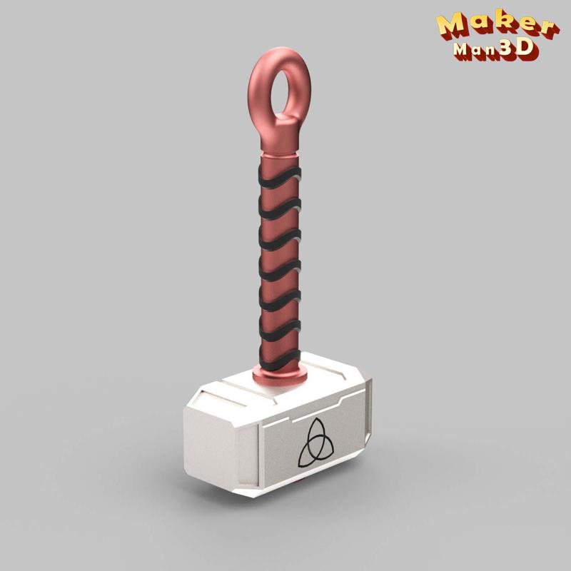 Key Chain In Shape Of Thor's Hammer