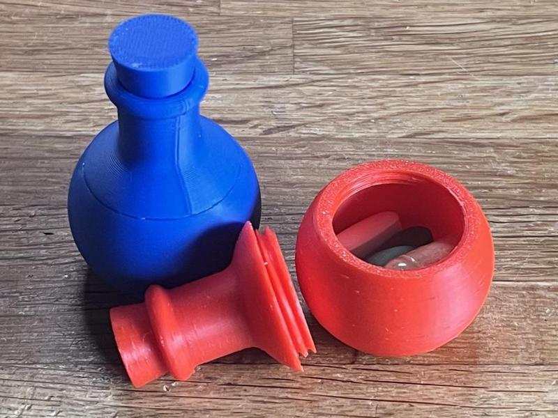 Mana/Health Potion Bottle Pill Box