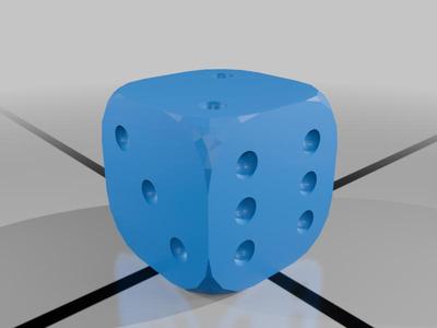 Classic 6 Sided Die with Pips