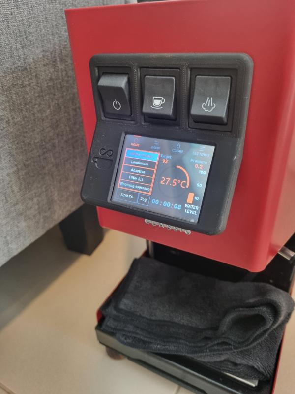 Gaggiuino Front Mount Angled 2.8" Screen - Adjusted Screen Position w/ Logo