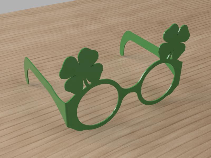 St. Patrick's Day Folding Novelty Glasses