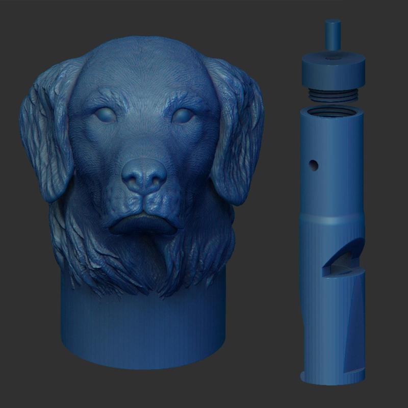 Dog Whistle - Head Design - Golden Retriever