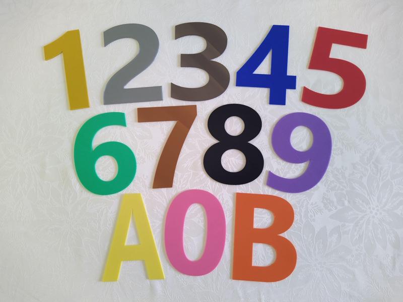 NUMBERS AND LETTERS EBRIMA BOLD FONT