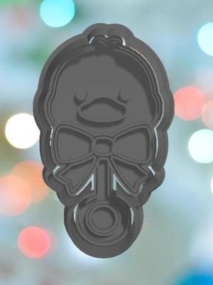 Baby  Shower Duck Rattle Cookie Cutter