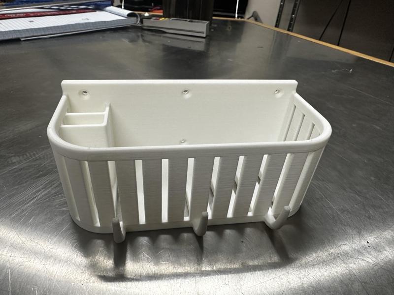 Compact Travel Trailer/RV Bathroom Shower Caddy