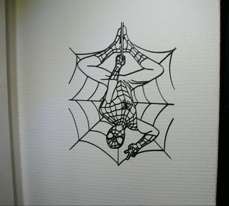 Spider-Man with a Spider Web